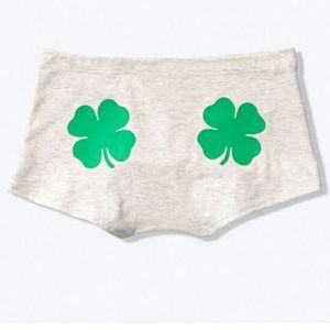 VS PINK SHAMROCK XS boyshorts